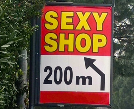 L'errore nel sexy shop